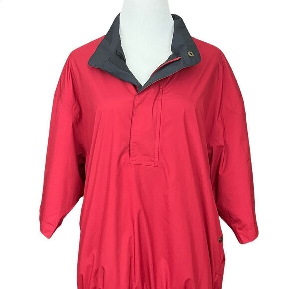 FootJoy DryJoys Red Short Sleeved Pullover Jacket M - Picture 1 of 6